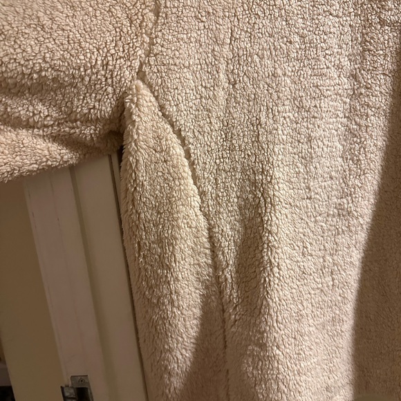 🍃 Free People Teddy Peacoat 🌸 size Medium 🍃 in color Oatmeal 🩷🍃 NWT - Picture 11 of 16